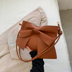 Bow Decor Zipper Square Bag