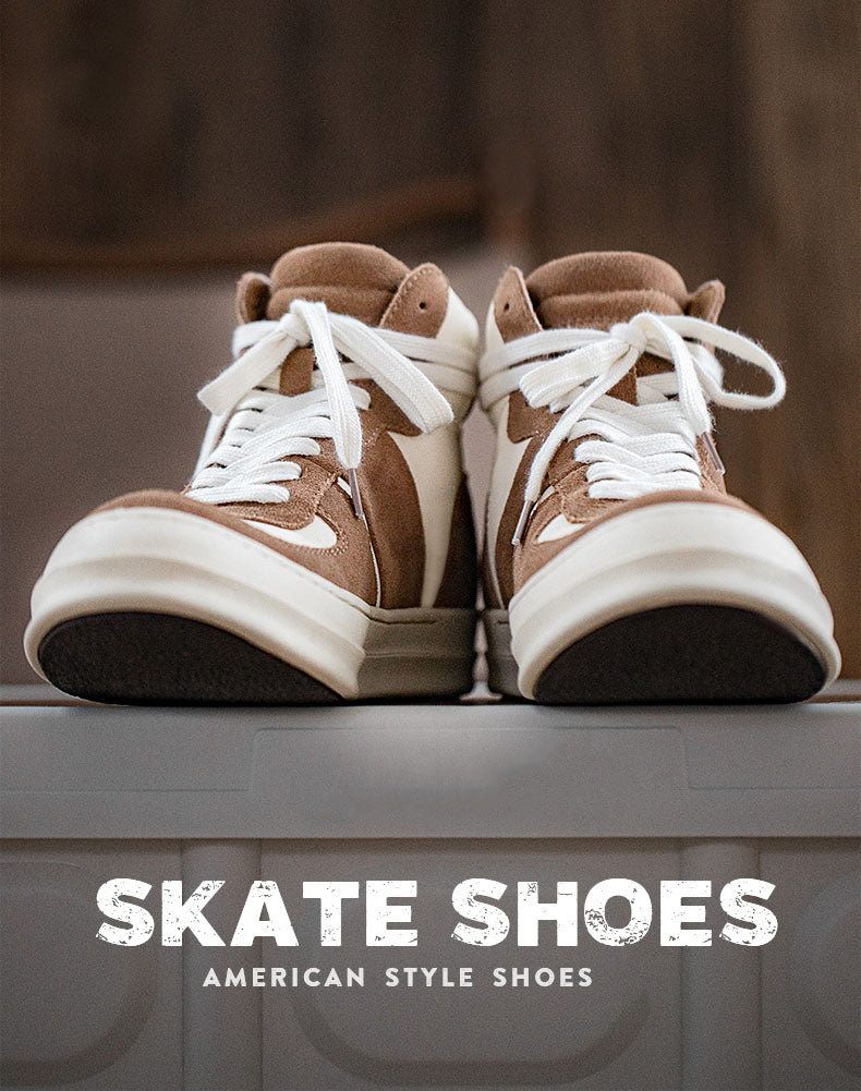 All-Match American High Top Casual Skateboard Unisex Shoes