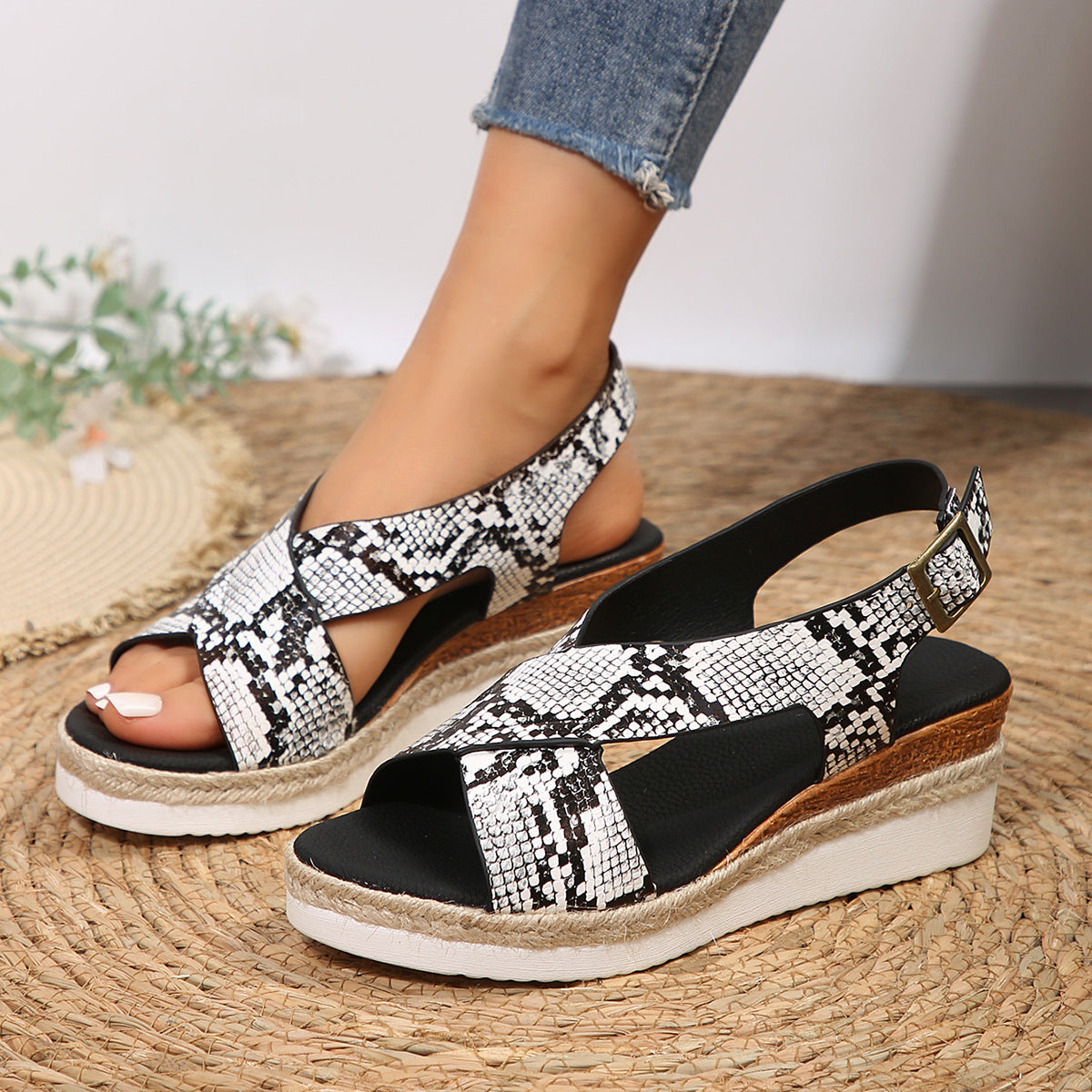 Comfy Double Bowknot Slip On Sandals