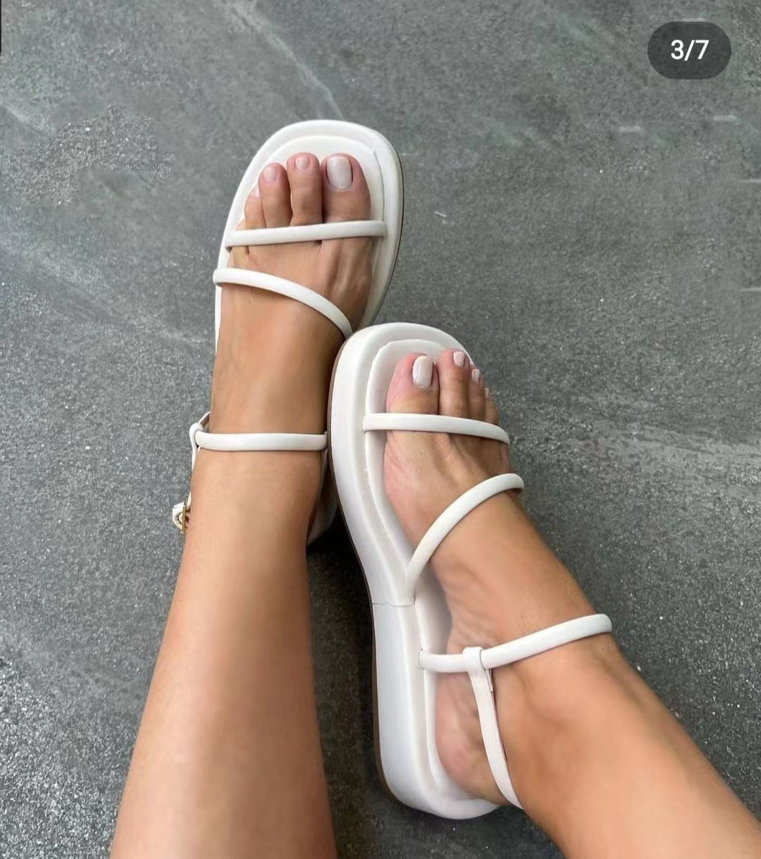 Buckle Platform Sandals