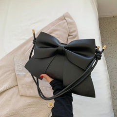 Bow Decor Zipper Square Bag