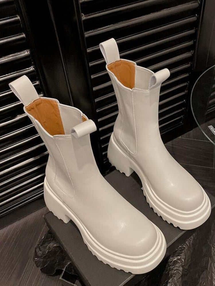 Chunky Heel Ankle Boots