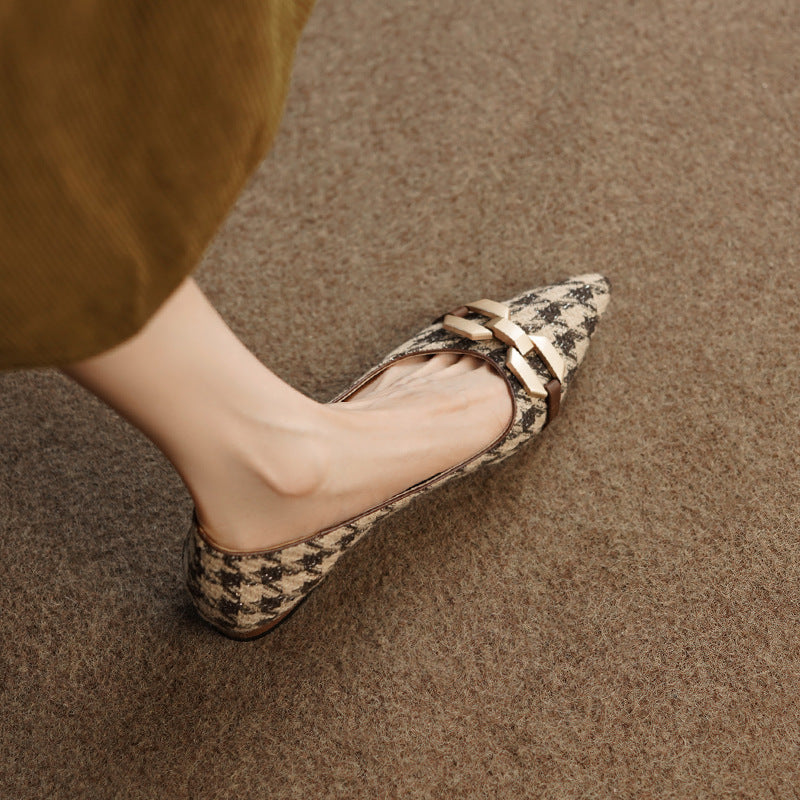 Dora Plaid Ballet Flats