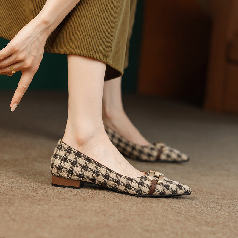 Dora Plaid Ballet Flats