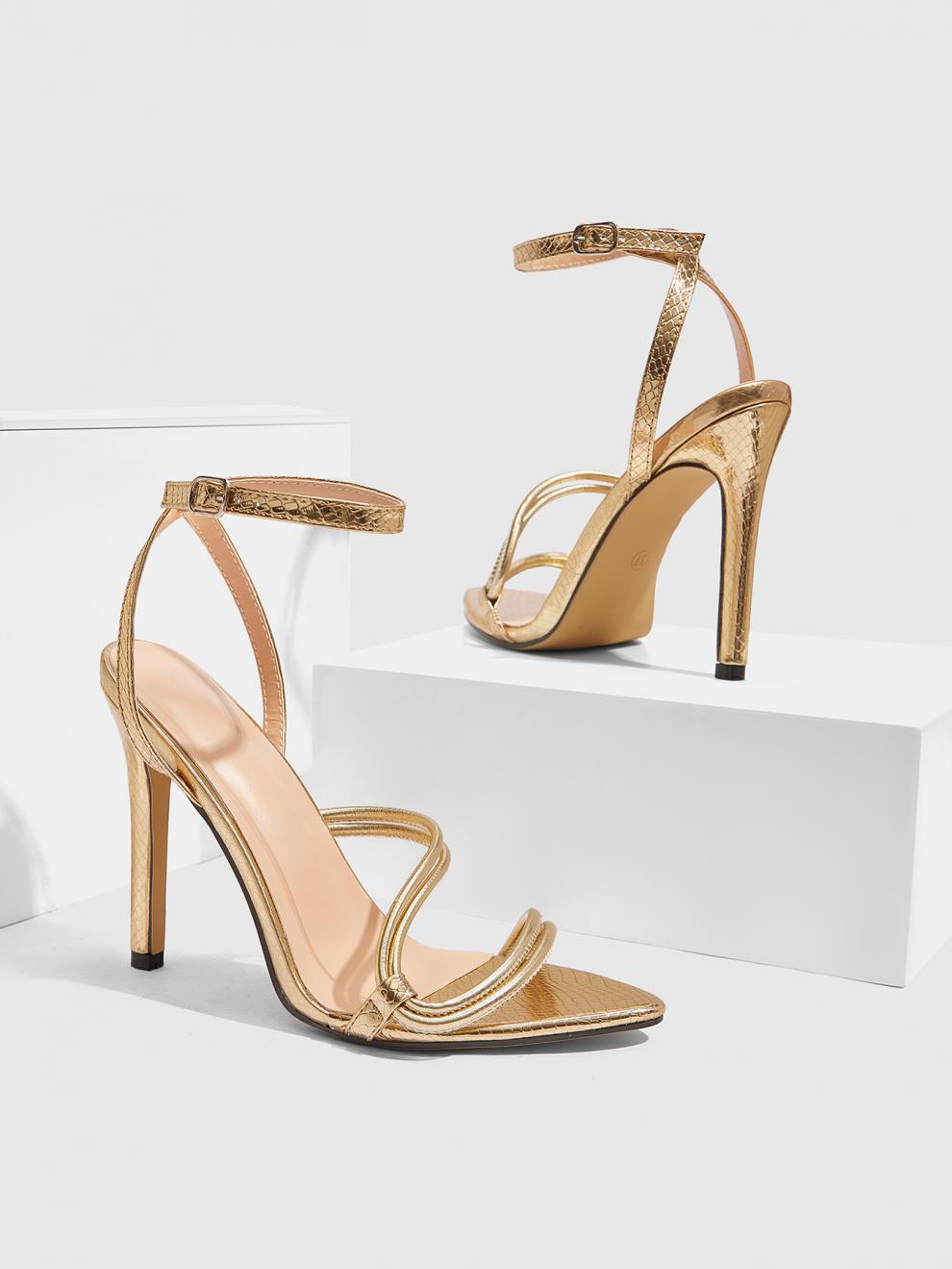 Thin-Strap Stiletto Sandals