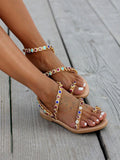 Rhinestones Flip Flops Crystal Sandals