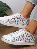 Fringe Lace Up Canvas Sneakers