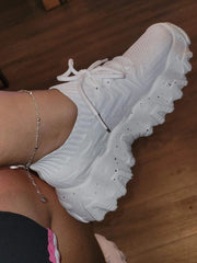 Breathable Lace-Up Sneakers