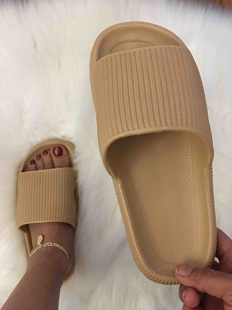 Casual Round Toe Slides