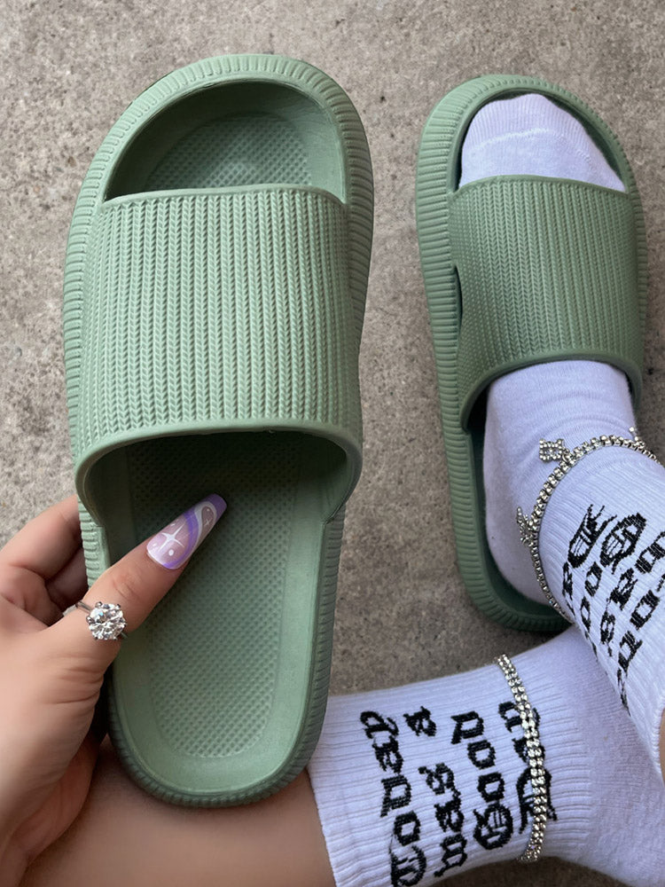 Casual Round Toe Slides