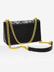 Snake Patchwork One Shoulder Bag