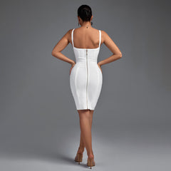 Strappy Sleeveless Backless Mini Bandage Dress