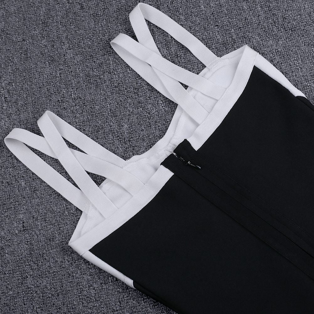 Strappy Sleeveless Hollow out Mini Bandage Dress