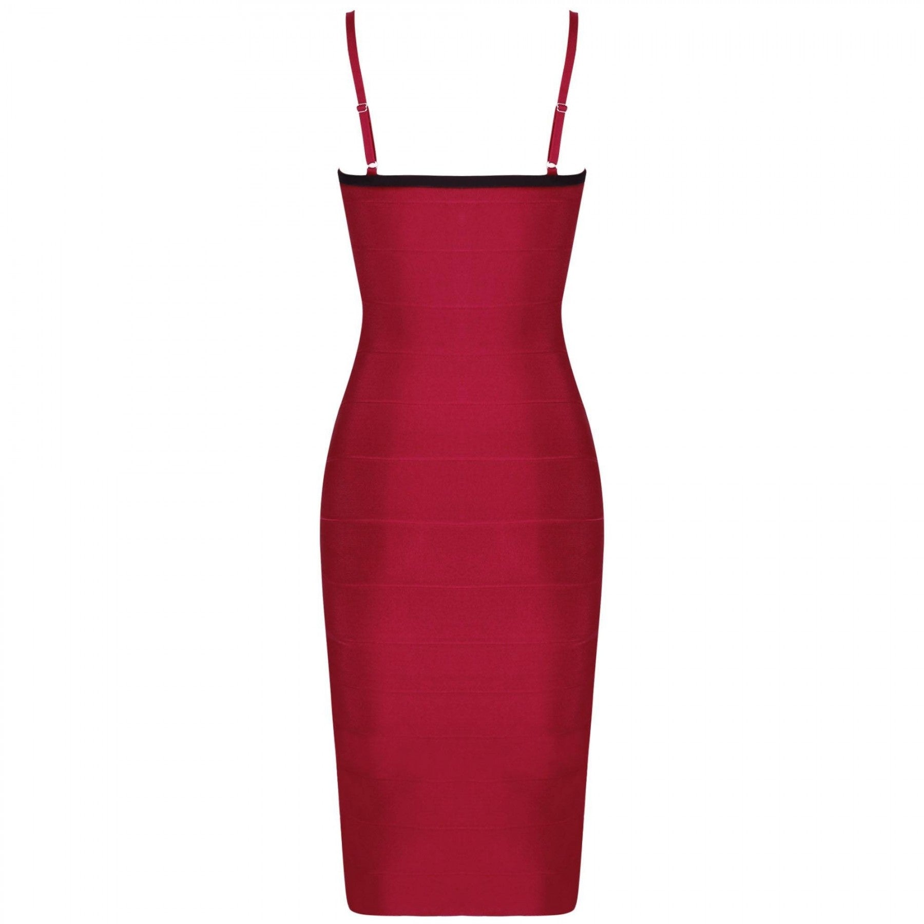 Strappy Sleeveless Zip-Front Over Knee Bandage Dress