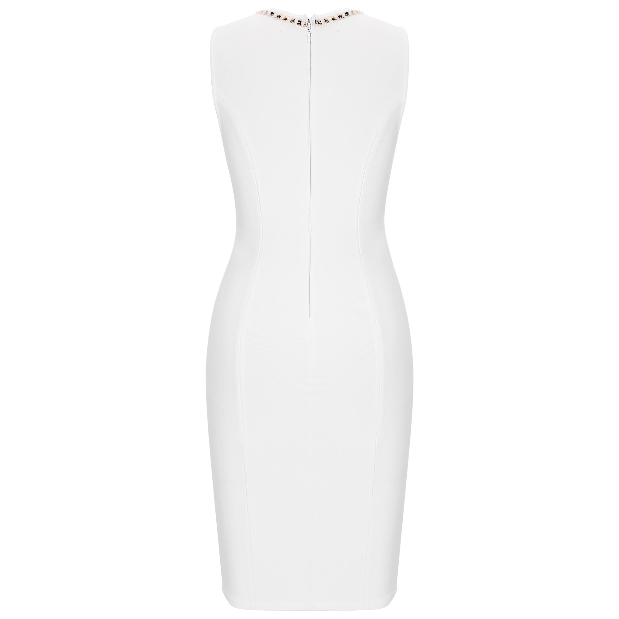 V Neck Sleeveless Mesh Mini Bandage Dress