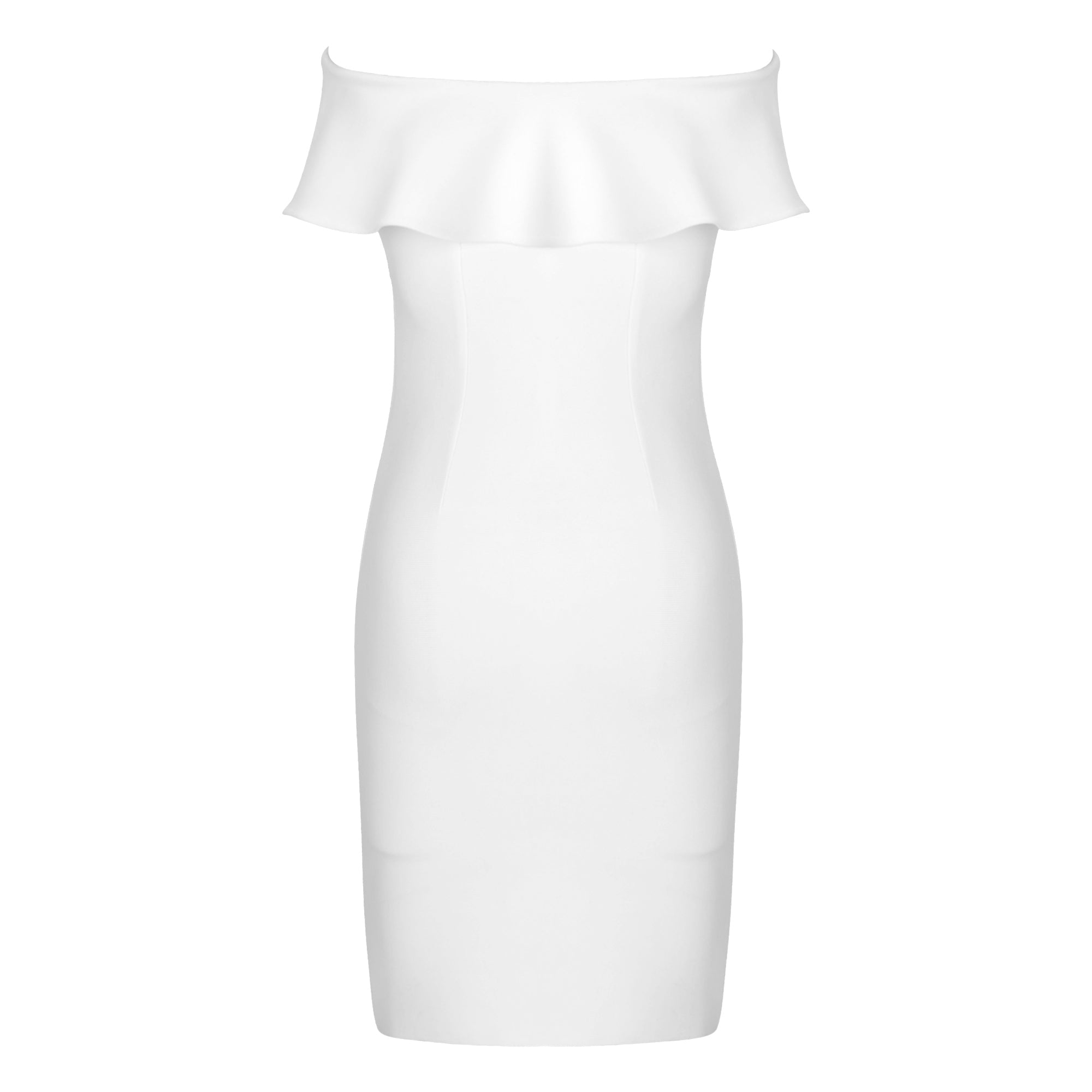 Strapless High Waist Hollow Out Bandage Dress