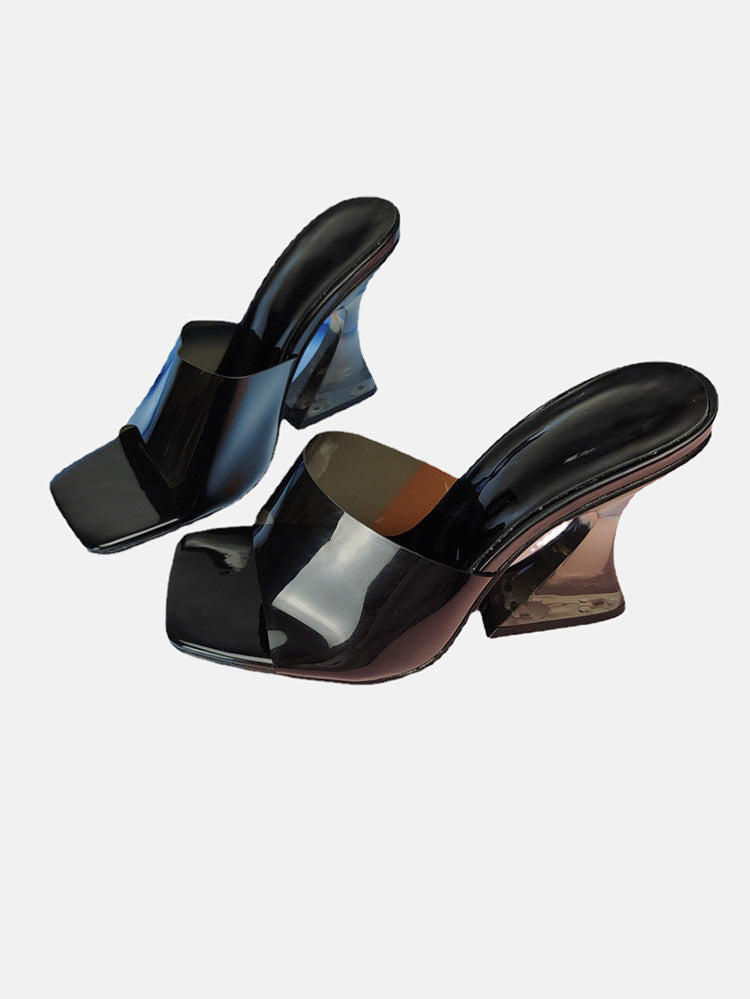 Square Toe Candy Color Sandals