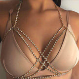Sexy Breast Chain Cross Bohemian Beach Necklace XG2193(Suitable for all sizes)
