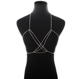 Sexy Breast Chain Cross Bohemian Beach Necklace XG2193(Suitable for all sizes)