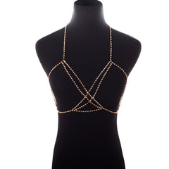 Sexy Breast Chain Cross Bohemian Beach Necklace XG2193(Suitable for all sizes)