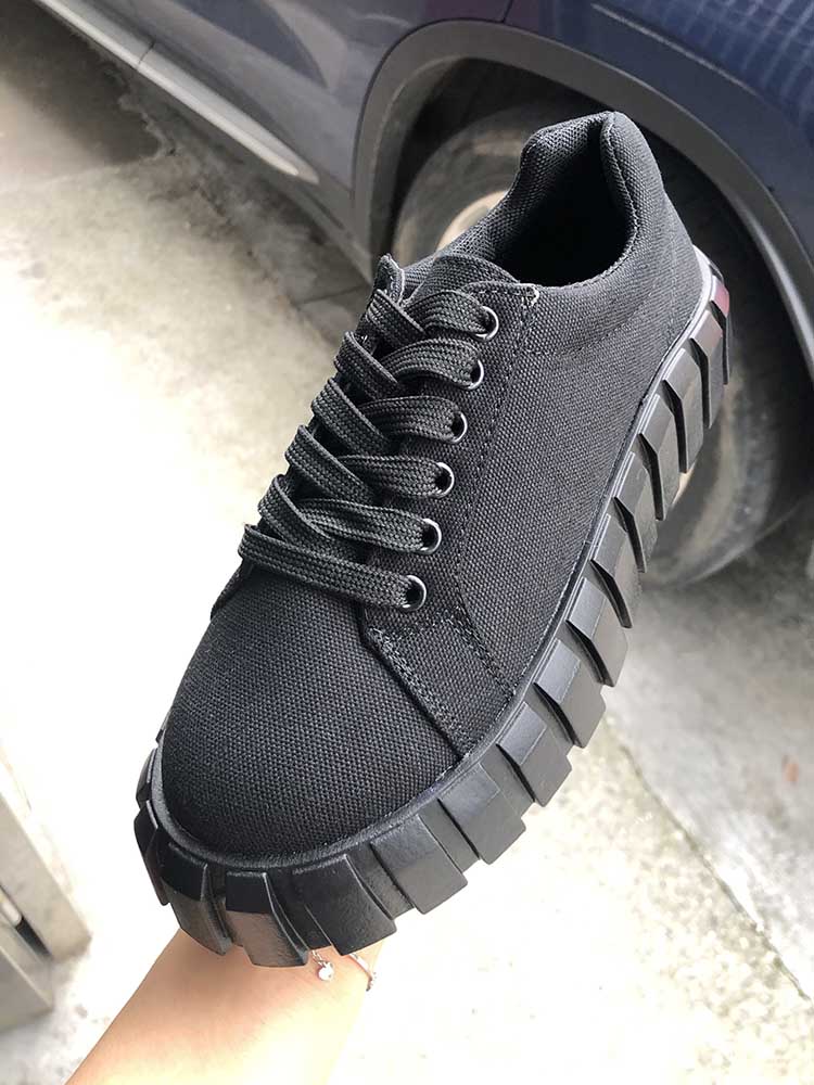 Low Platform Canvas Sneakers â zierashop