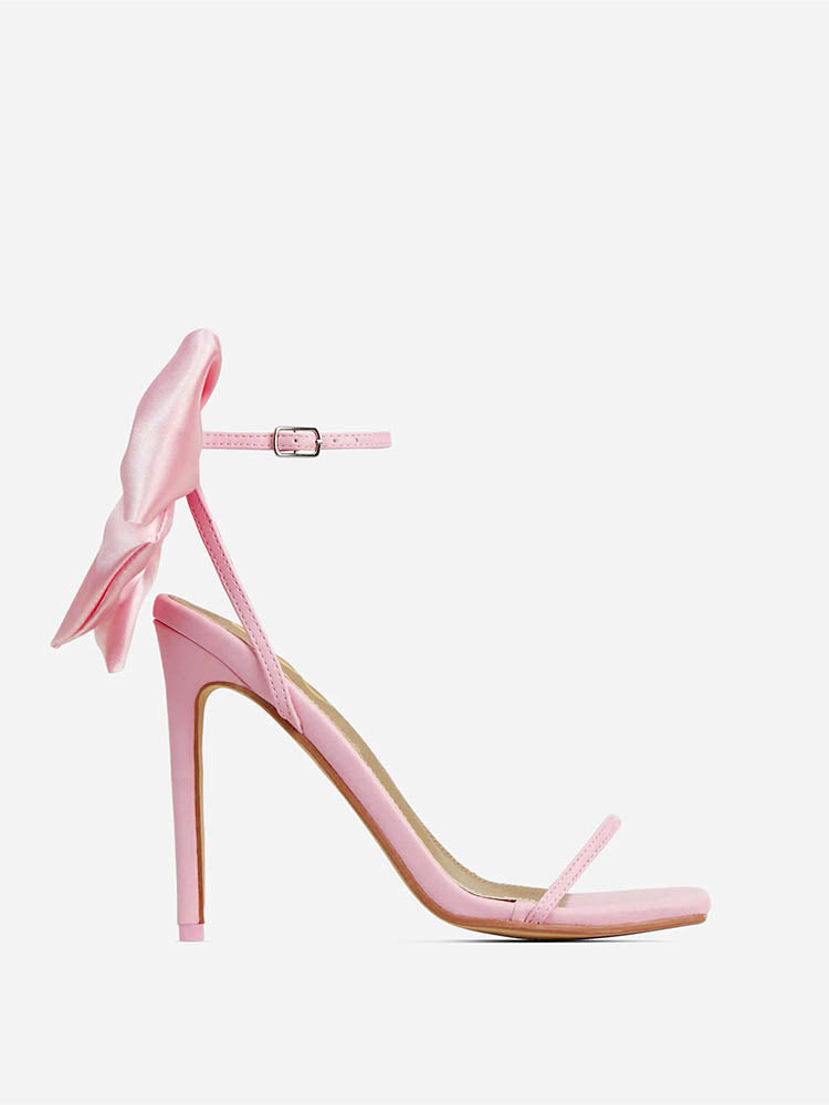 Fairytale Ankle Strap Bow Decor Heel – zierashop
