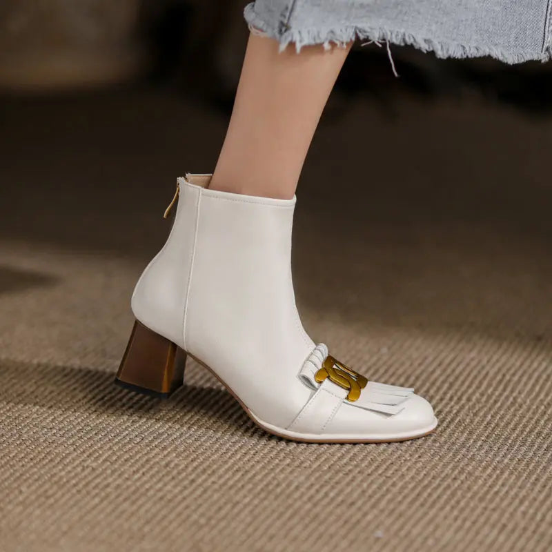 Brianna Low Heeled Ankle Boots