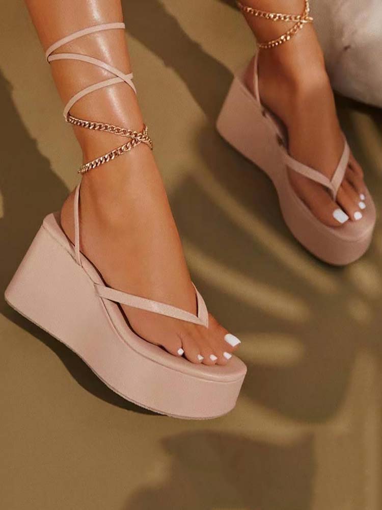 Cross Platform Flip-Flop Sandals