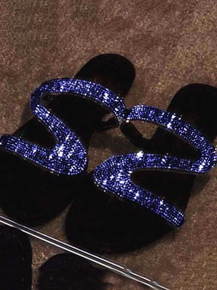 Sweet Hot Drill Sequined Slipper