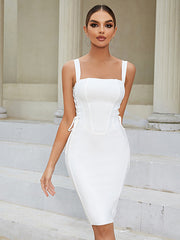 Strappy Sleeveless Tie Over Knee Bandage Dress