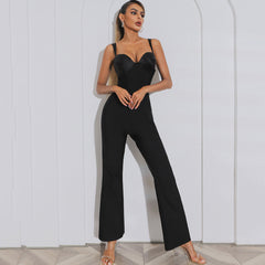 Strappy Sleeveless Backless Bandage Jumpsuit