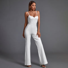 Strappy Sleeveless Backless Bandage Jumpsuit