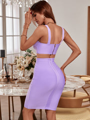 Strappy Sleeveless 2 Piece Over Knee Bandage Set