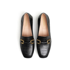 Chunky Heel Retro Commuter Loafers