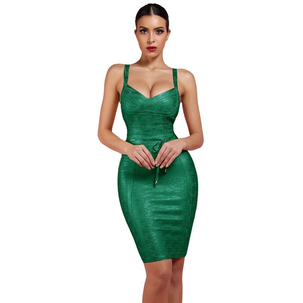 Strappy Sleeveless Lace Up Mini Bandage Dress