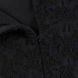 Strappy Short Sleeve Lace Mini Bodycon Dress HJ638