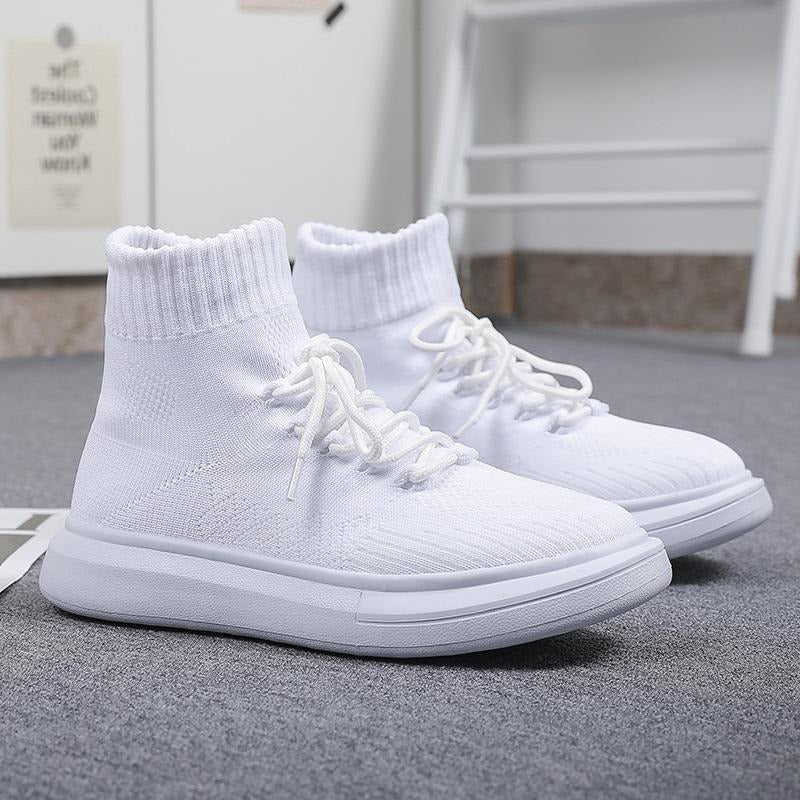 Front Lace-up Flying knit Casual Sneakers