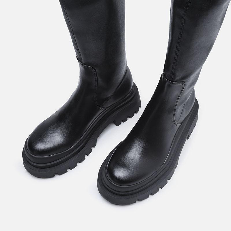 British Style Over-the-knee Thick-soled Boots