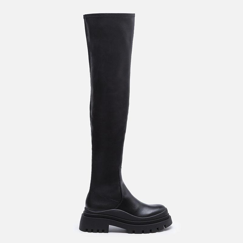 British Style Over-the-knee Thick-soled Boots