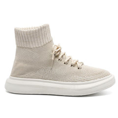 Front Lace-up Flying knit Casual Sneakers