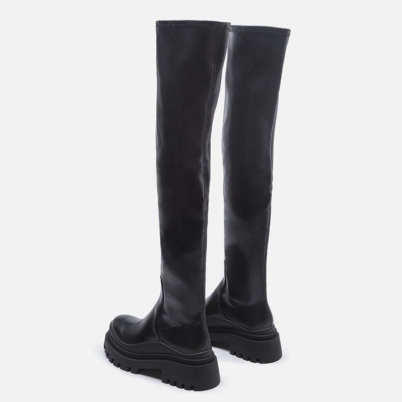 British Style Over-the-knee Thick-soled Boots