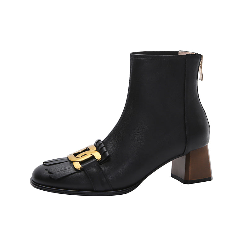 Brianna Low Heeled Ankle Boots