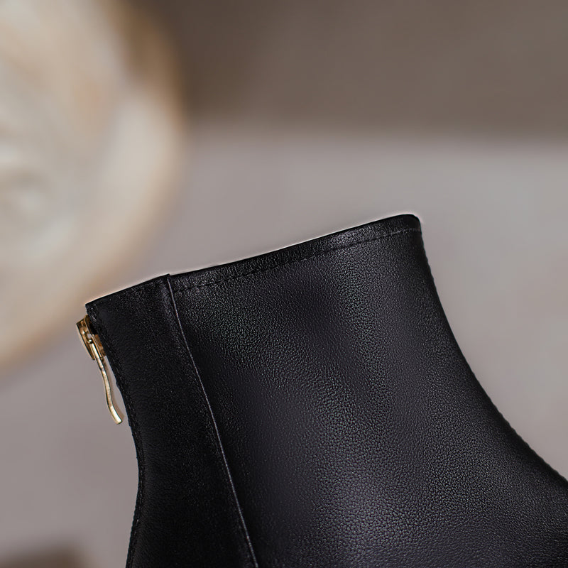 Brianna Low Heeled Ankle Boots