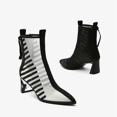 Forest Mesh Ankle Boots