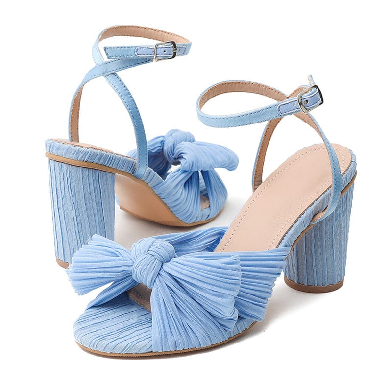 Bow Decor Heeled Sandals