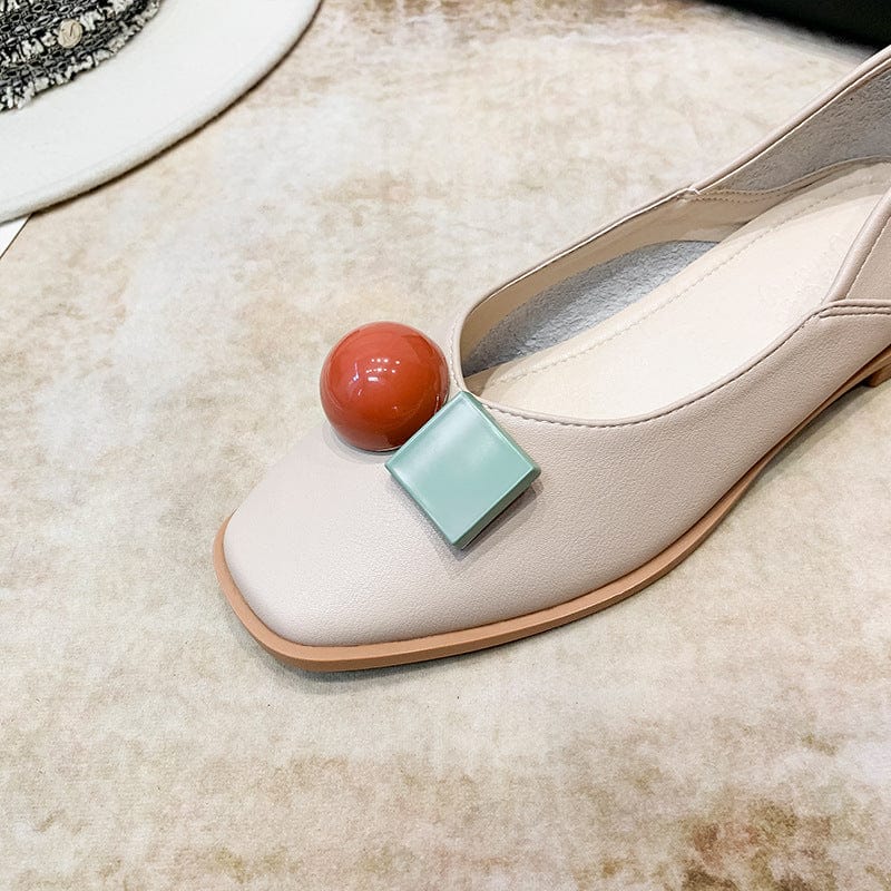 Buckle Decor Comfort Flats