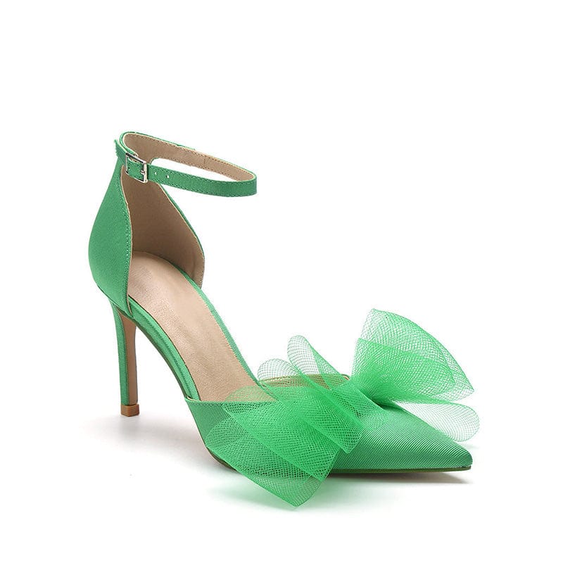 Bow Decor Heeled Pumps