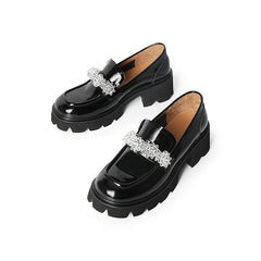 Casual Chunky Heel Loafers