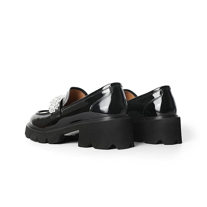 Casual Chunky Heel Loafers