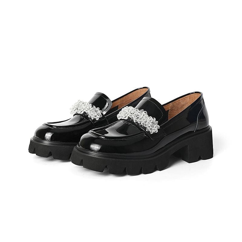 Casual Chunky Heel Loafers